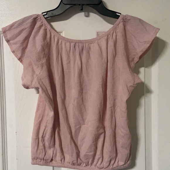 Aeropostale light pink cap sleeves crop top size extra small
Elastic waist. - Picture 7 of 11